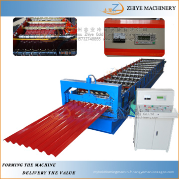 Carrelage en tôle ondulée Machines de fabrication de froid / Fabrication automatique de carreaux en tôle à froid en acier inoxydable